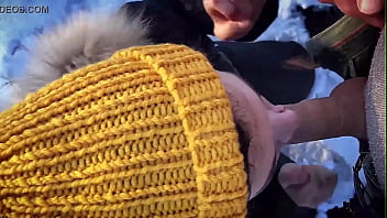 Brunette Public Blowjob Dick Stranger And Cum In Mouth – Hidden Camera