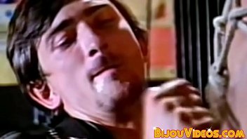 Submissive Stud Receives Blowjob In Retro Threesome