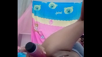 Asian Milf78 Loves Anal Play, Red Dildo