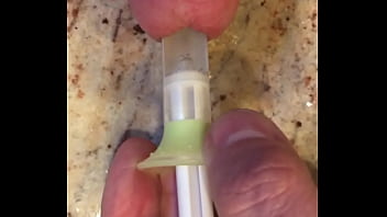 Sounding A 14.65 Mm Syringe And Sterile Solution.