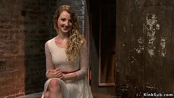 Master Torments Blondes On Hogtie