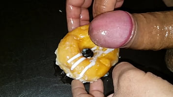 Playing With My Glazed Donut And Unloading My Favorite Cum Frosting.