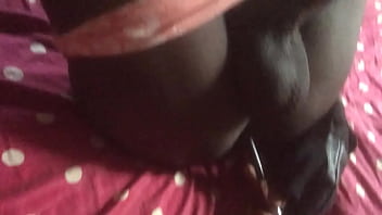 Ebony Tranny Playing With Make Up Pencil – Rose Butts Production