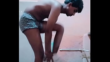 Caught My Step Brother Bathing Nude And Playing With His Bid Dick.