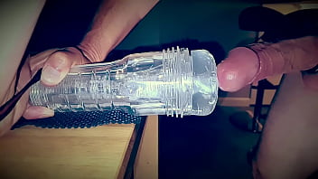 Homemade Huge Dripping Slow Motion Cumshot After Edging And Deep Fucking Fleshlight Go