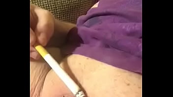 Sub Burning Pussy With Cigarette