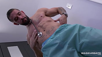 Maskurbate – Sexy Nurse Rips Shirt Off _ Masturbates (uncut Footage)