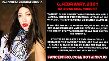 Hotkinkyjo Extreme Deep Anal Dildo, Belly Bulge _ Prolapse