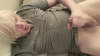 Blond Guy Jerk Off Solo Homemade