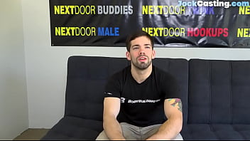 Casted Muscular Amateur Strokes Stiff Cock