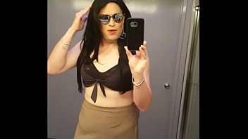 Showing Off My Black Tie Top Outfit Video