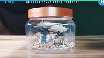 Shrunken City In A Jar (fart Feet Cum)