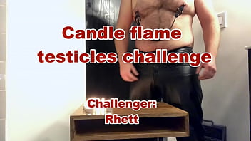 Testicle Candle Flame Challenge: Challenger Rhett