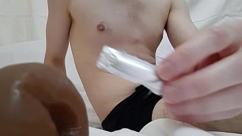 Masturbating With Suppository In His Ass