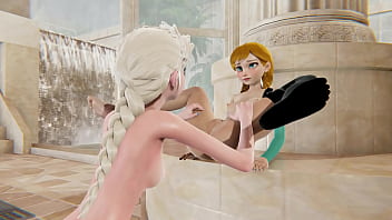 Frozen Lesbian – Elsa X Anna – 3d Porn