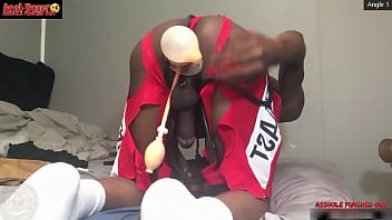 Using Huge Dildo To Up His Destroyed Hole – The Ass Bouquet Of Buttplug With The Inflatable Pumps, Moaning With A Prolapsed Black Eye – Ass Monkey – Theamofficial