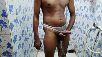 Jerking In Shower – cumshot, cum, handjob, thong, white, wet, bathroom, masturbation, jerking, shower, underwear, solobo – Video 2196508