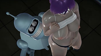 Futurama – Leela Gets Creampied By Bender – 3d Porn