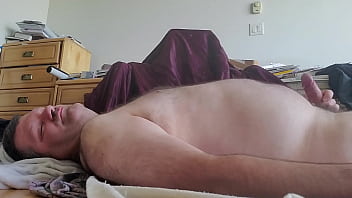 Naked Martin Lavallee Eats His Own Sperm