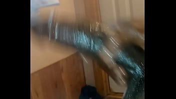 Jacking My Big Oiled Chicolate Dick