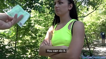 Real Pulled European Amateur Gives Head For Cash To Lucky Dude Pov