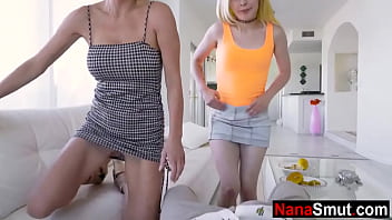 Step Granny Gives Stepbrother And Stepsister A Sex Lesson