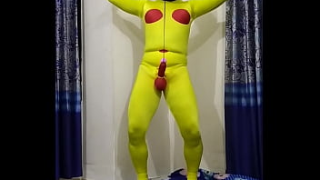 Zentai Bee String Penis Rope Slave