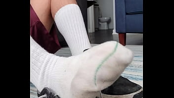 Stinky Sweaty Smelly Dirty Well-worn Used Nasty Cheesy Old Crusty Disgusting White Socks