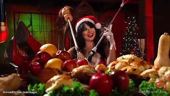 Brunette Mistress In Xmas Discipline