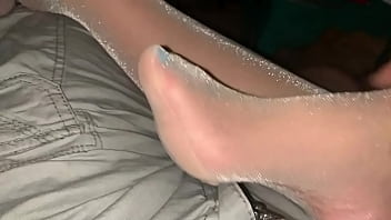 Shiny Pantyhose Legs