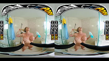 Virtualporn.com – Busty Blonde Milf Robbin Banx Seduces Step Son In Shower