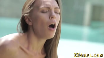 Analized Brunette Sucks And Jerks Cock