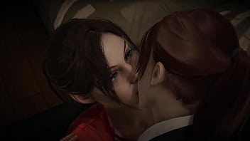 Resident Evil Double Futa – Claire Redfield (remake) And Claire (revelations 2) Sex Crossover