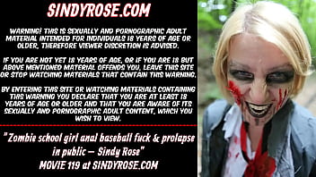 Zombie Girl Anal Baseball Fuck _ Prolapse In Public _ Sindy Rose