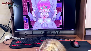 Nerd Played A Hentai Game And Dreamed That A Girl Would Suck Him Off In Real Life When Suddenly A Miracle Happened! Annycandy Painboy