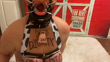 Fuckpig Porn Justafilthycunt Degradation Porn Pig Oinks Squeals And Shoves Face In Bowl Of Its Own Piss