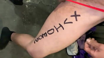 Verification Video – slut, sissy, verification, red-panties, body-writing, butt-plugged, caged-cock – Video 1902904