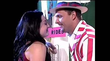 Sexy Brunette With A Beautiful Figure Loves To Throw Darts At The Fair And Then Has Passionate Sex There