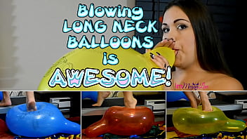 Blowing Long Neck Balloons Is Awesome – Preview – Immeganlive