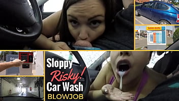 A Risky _ Sloppy Car Wash Blowjob! – Preview – Immeganlive