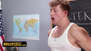 Bully Him – Nerdy Guy Gets Stuck In Detention With His Bully And Becomes His Obedient Sex Toy