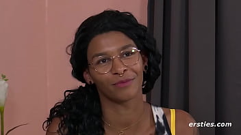 Tattooed Babe Plays With A Glass Dildo