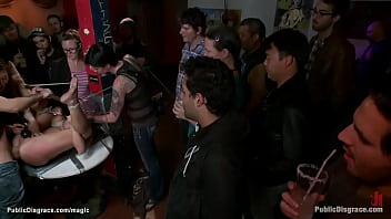 Huge Tits Tied Blonde Anal In Public