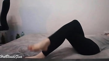 She Is Playing With Her Legs – Miley Grey