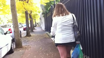 ⁣Exhibition Street Upskirt And Stocking