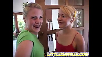 Amateur Teen Lesbians Get Hot And Heavy – Little Summer