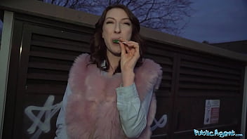 Public Agent Chanel Kiss Lollipop Sucker Is Taken From Behind After Giving A Worldclass Blowjob