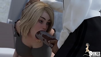 While Big Booty Ebony Wife Sucks Dick, Bbc Gets Sucked And Fucks White Pussy