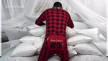 A Guy Humps His Pillows And Fucks The Stuffing Until He Cums