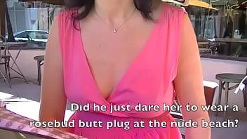 Exhibitionist Wife #81 Full Video – Russian Milf Tatiana Upskirt Flashing While Having Lunch With Husband And He Plays With Her Shaved Pussy In Public!